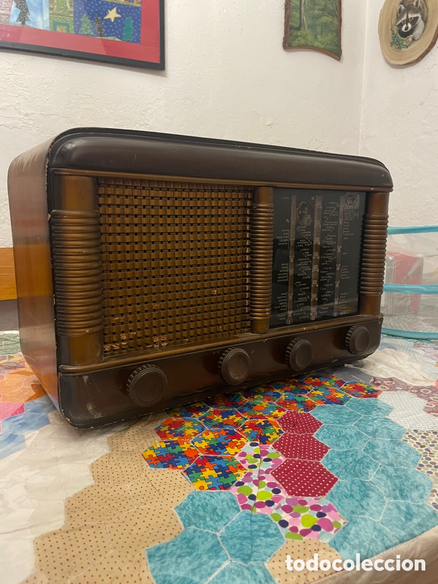 Radios de v&aacute;lvulas: Radio antigua convertida a altavoz bluetooth - Foto 4