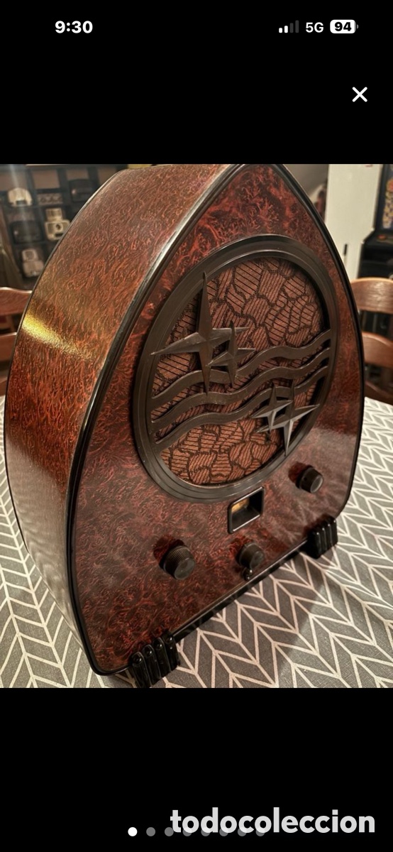 Radios de v&aacute;lvulas: Radio Antigua de v&aacute;lvulas PHILIPS 936A - Foto 2