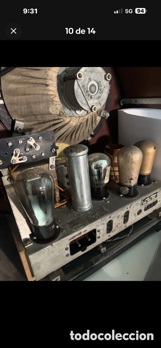 Radios de v&aacute;lvulas: Radio Antigua de v&aacute;lvulas PHILIPS 936A - Foto 6