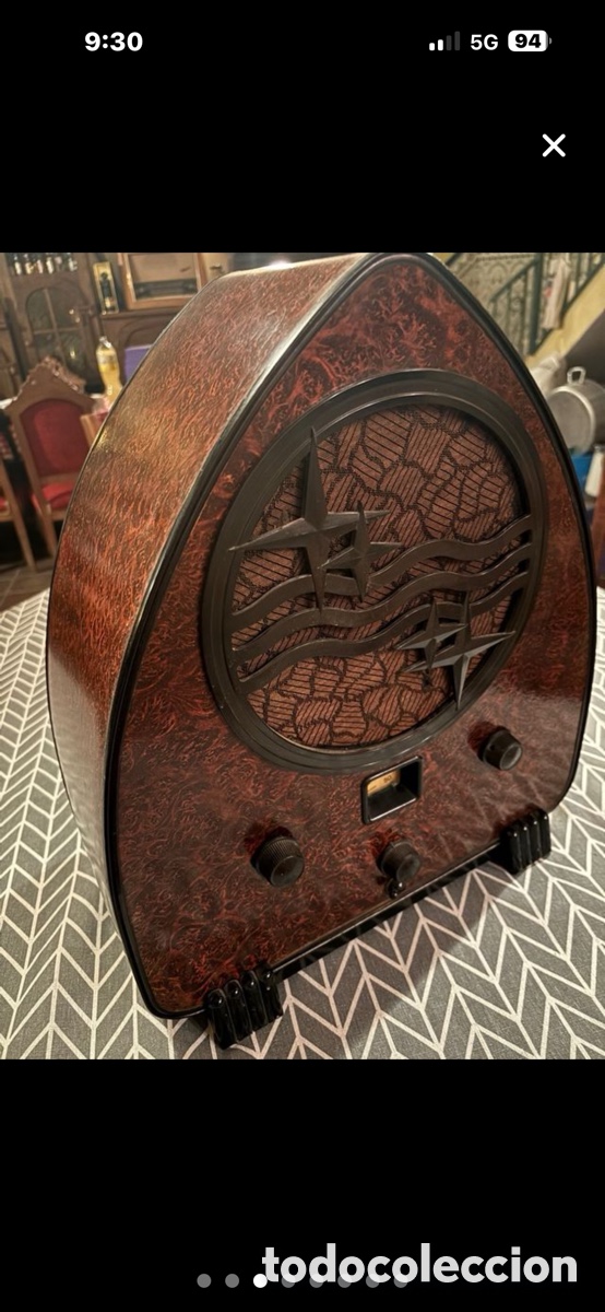 Radios de v&aacute;lvulas: Radio Antigua de v&aacute;lvulas PHILIPS 936A - Foto 12