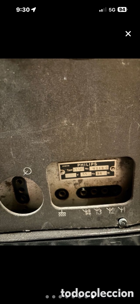 Radios de v&aacute;lvulas: Radio Antigua de v&aacute;lvulas PHILIPS 936A - Foto 14