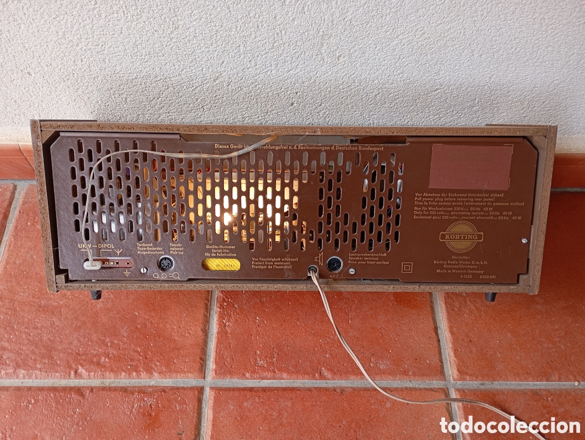 Radios de v&aacute;lvulas: Radio vintage a v&aacute;lvulas K&ouml;rting. - Foto 2