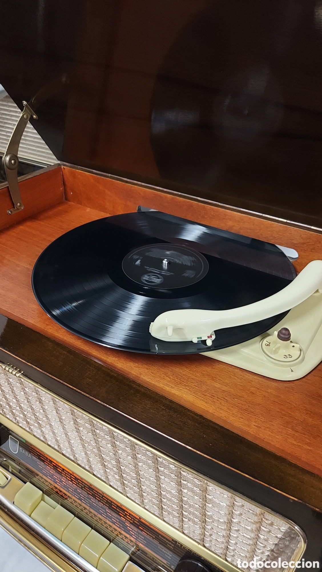 Radios de v&aacute;lvulas: Radio Saba Phono S&uacute;per 7E a&ntilde;o 1956 - Foto 4