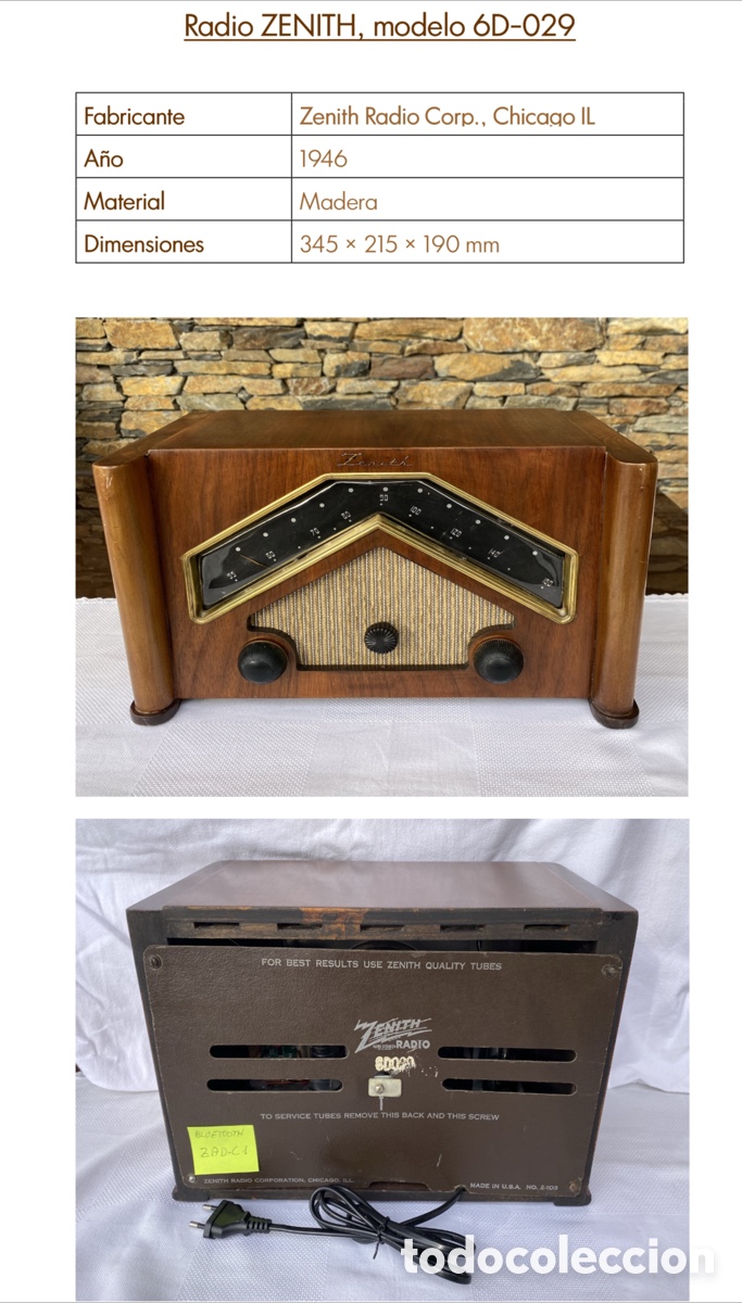 Radios de v&aacute;lvulas: Radio de v&aacute;lvulas Zenith - Foto 5
