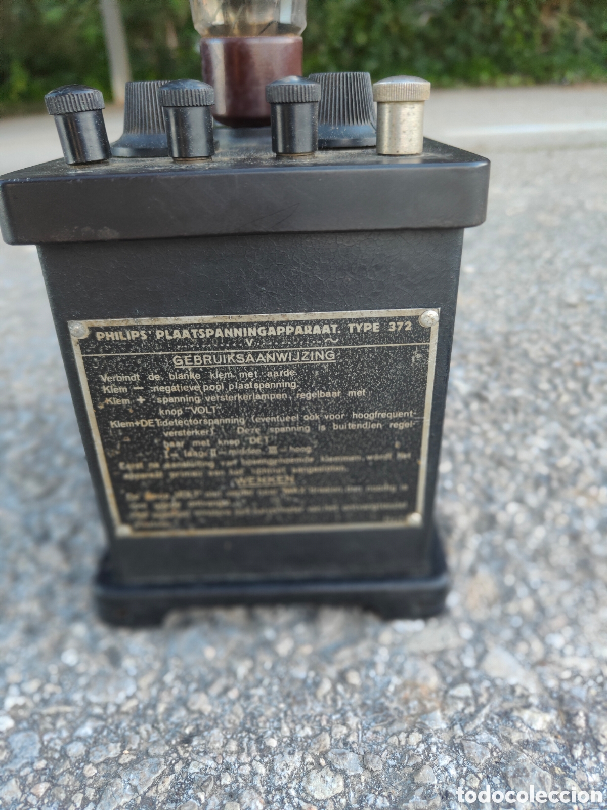 Radios de v&aacute;lvulas: ANTIGUO ALIMENTADOR PHILIPS 1925 - Foto 4