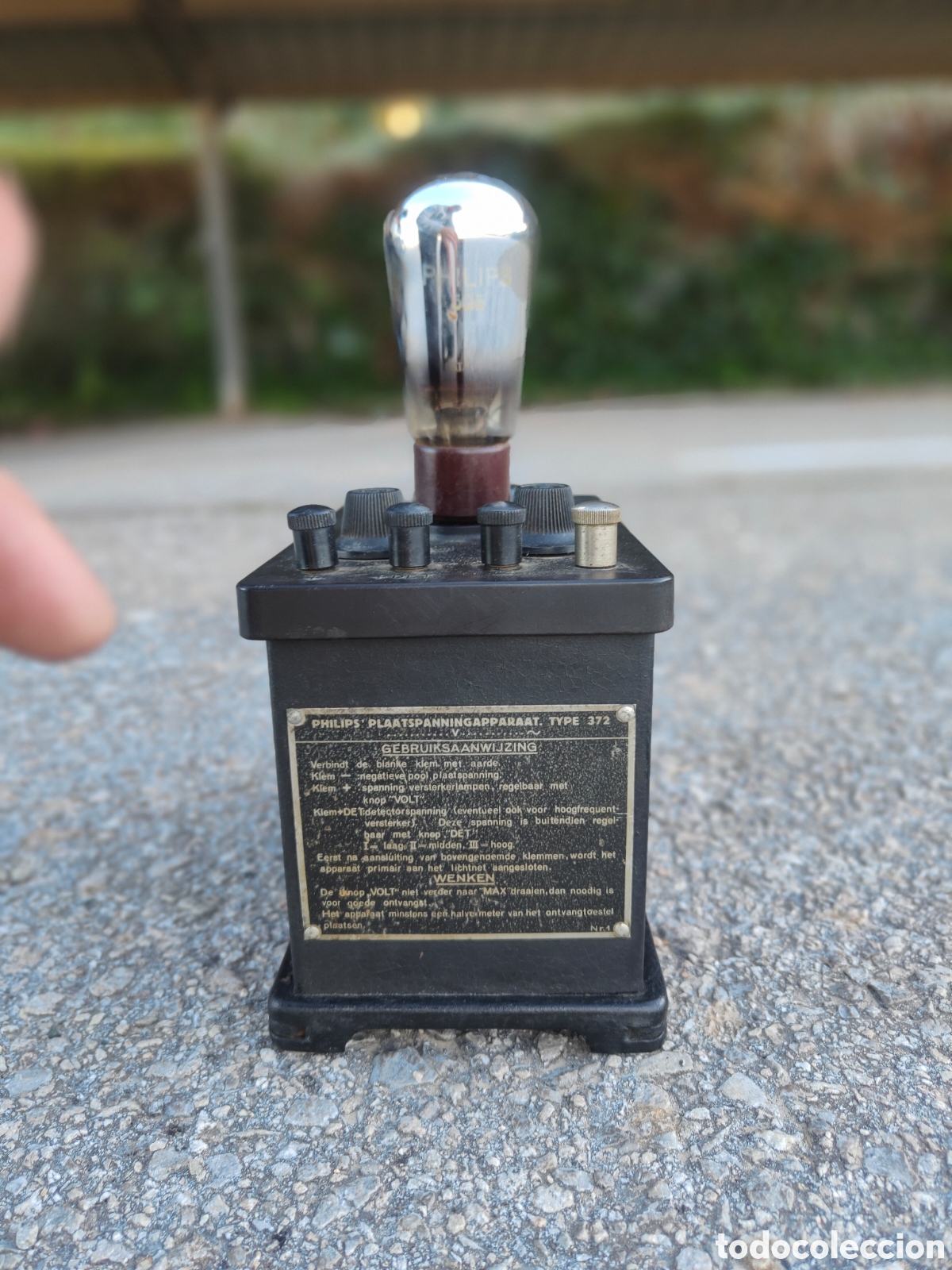Radios de v&aacute;lvulas: ANTIGUO ALIMENTADOR PHILIPS 1925 - Foto 6