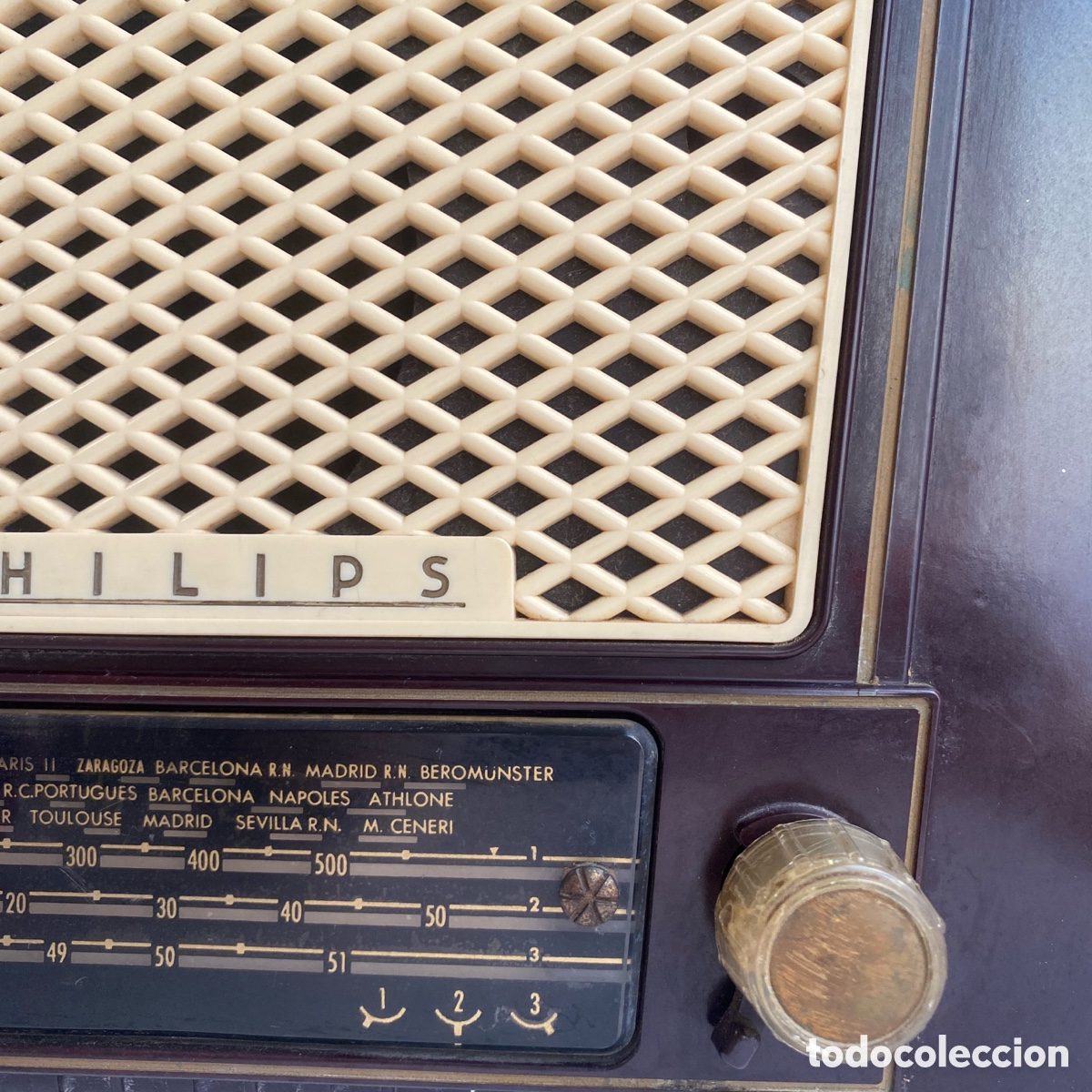 Radios de v&aacute;lvulas: Radio antigua Philips Be-352-U - Foto 4