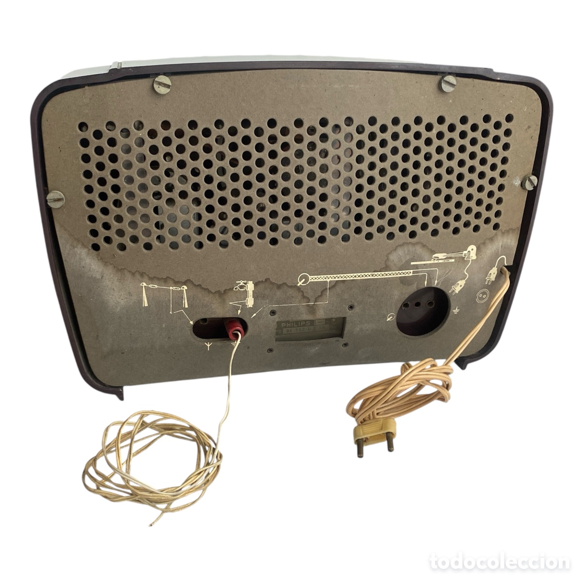 Radios de v&aacute;lvulas: Radio antigua Philips Be-352-U - Foto 8