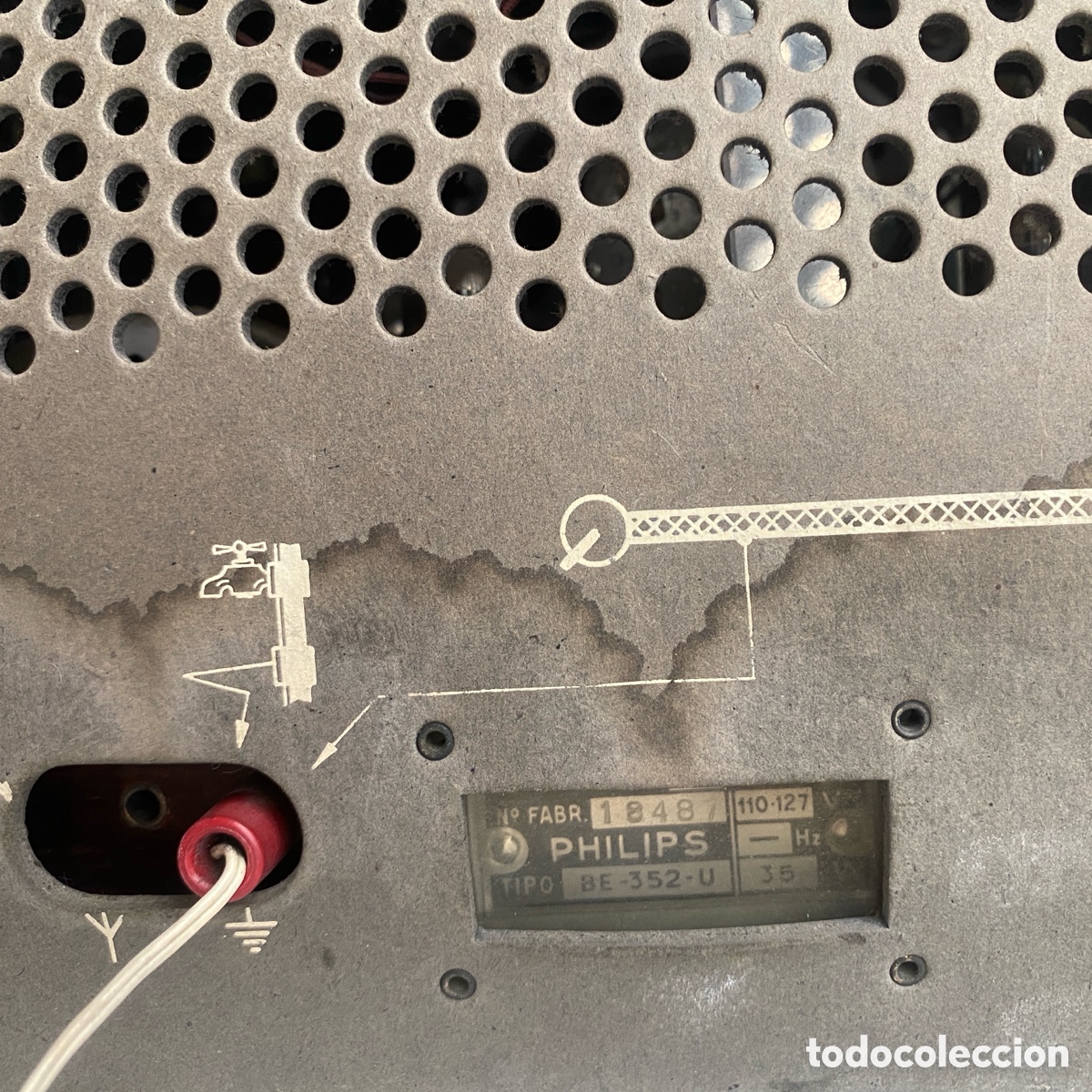 Radios de v&aacute;lvulas: Radio antigua Philips Be-352-U - Foto 12