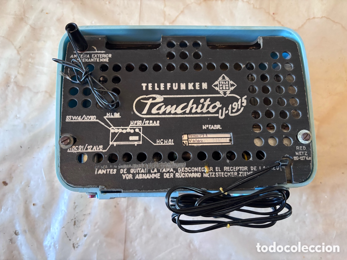 Radios de v&aacute;lvulas: Radio telefunken panchito - Foto 2