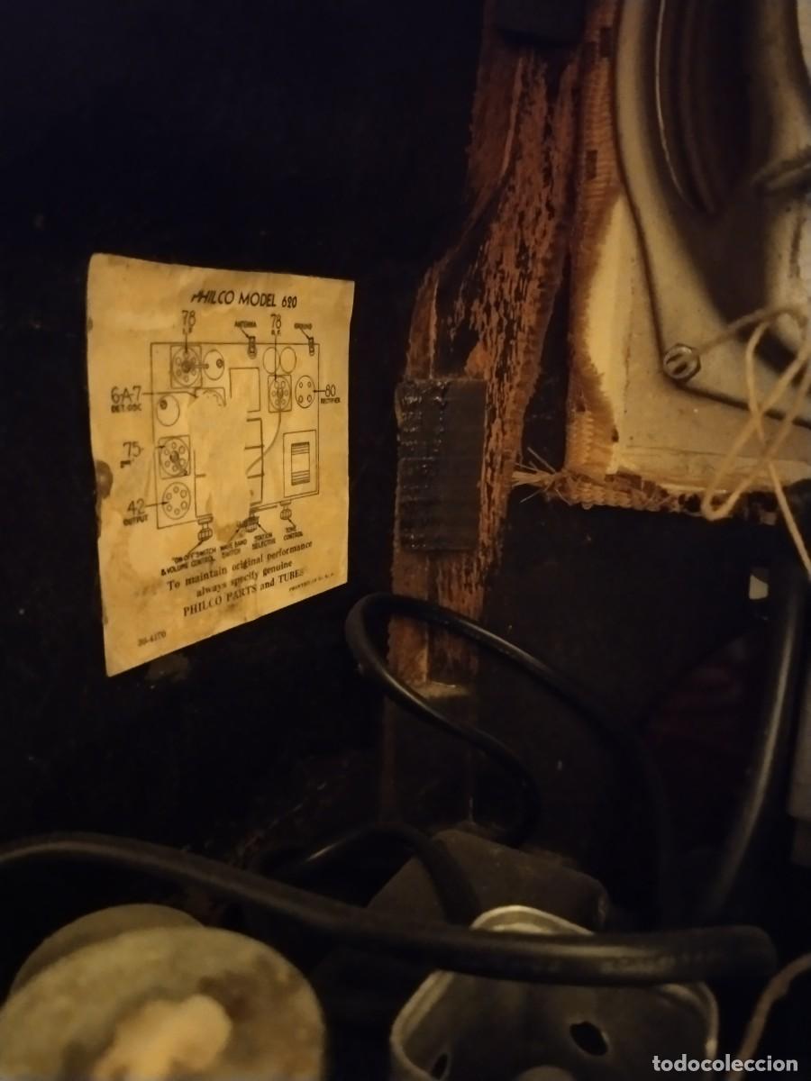 Radios de v&aacute;lvulas: Radio a v&aacute;lvulas Philco modelo 620 - Foto 8