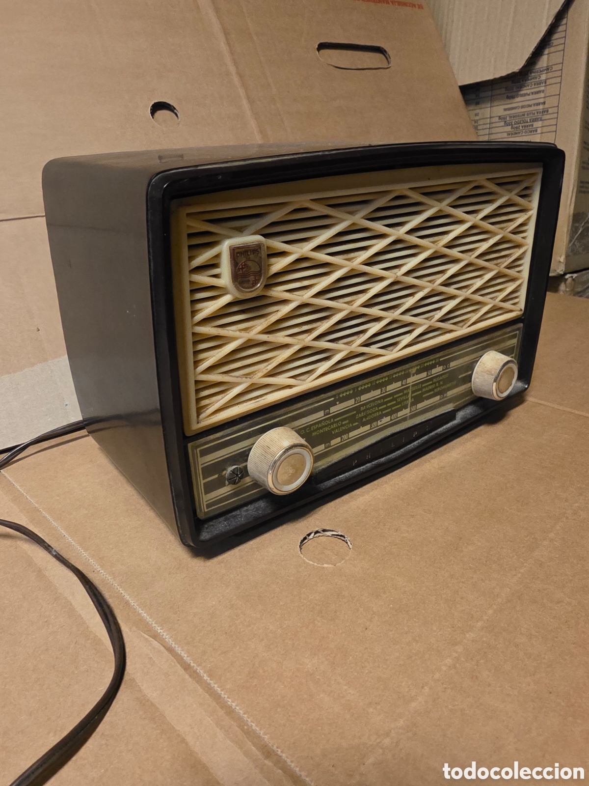 Radios de v&aacute;lvulas: Radio Philips, a&ntilde;os 50 - Foto 2