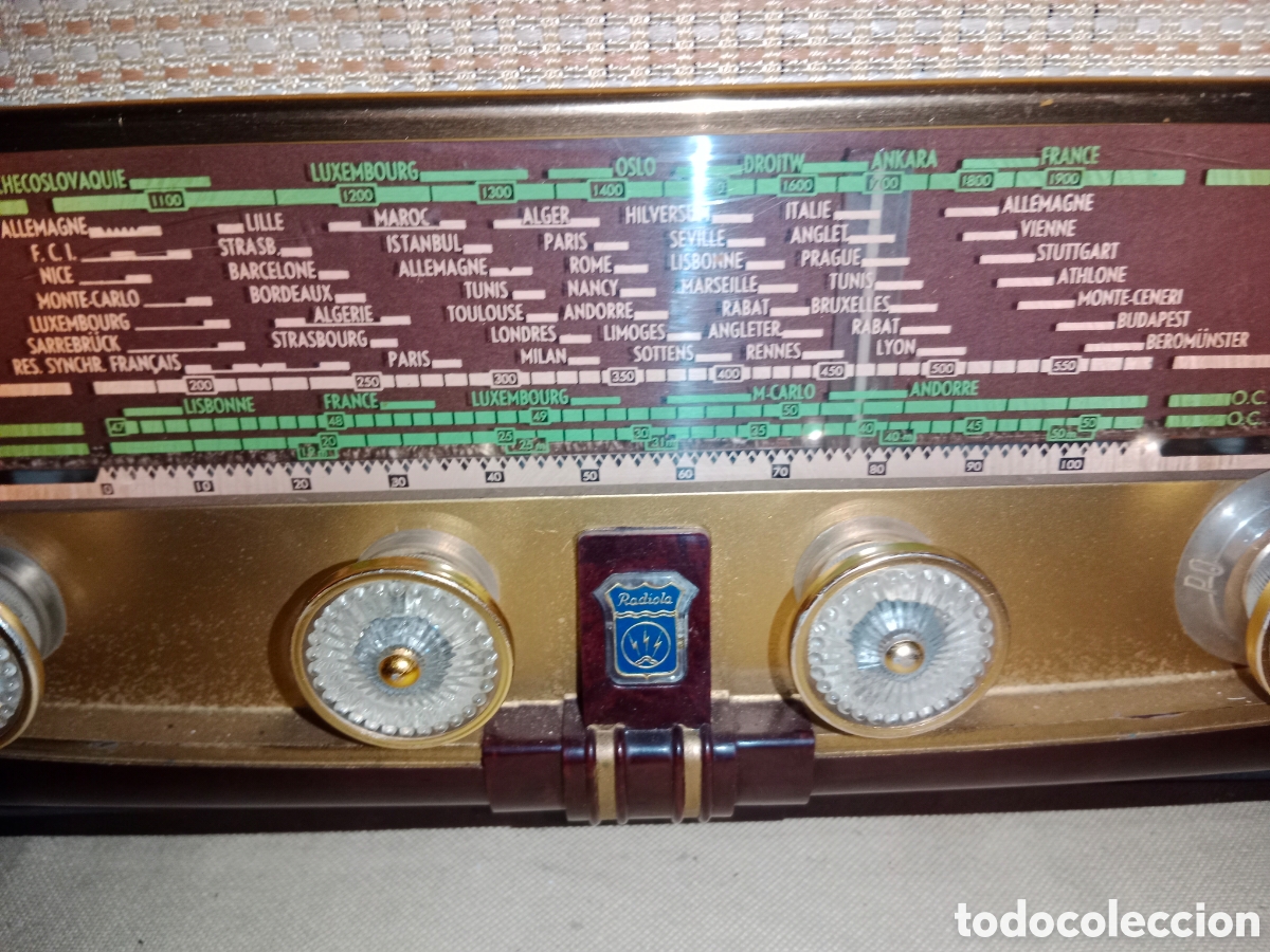 Radios de v&aacute;lvulas: Radiola, Modelo 480A. A&ntilde;o 1953. Funcionando.. - Foto 7
