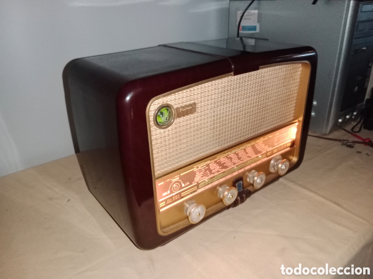 Radios de v&aacute;lvulas: Radiola, Modelo 480A. A&ntilde;o 1953. Funcionando.. - Foto 8