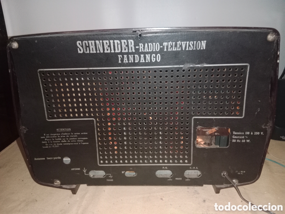 Radios de v&aacute;lvulas: Radio Schneider.Modelo Fandango. Funcionando.. - Foto 20