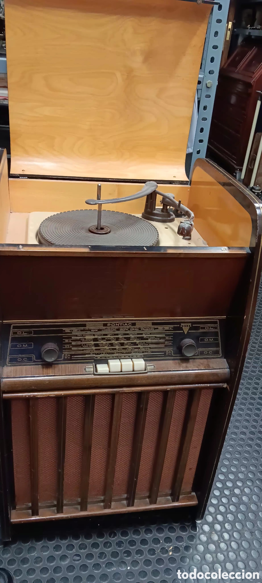 Radios de v&aacute;lvulas: Radio tocadiscos de v&aacute;lvulas Pontiac Novak - Foto 3