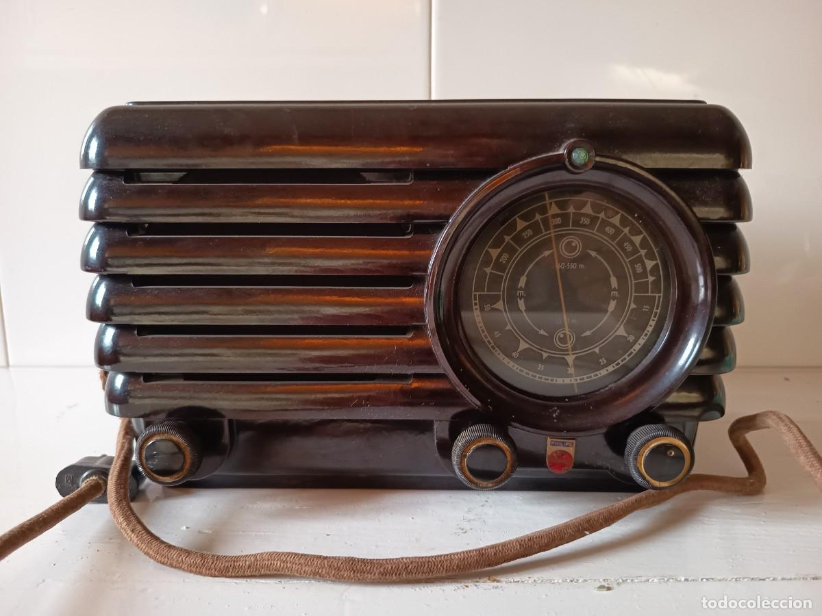 Radios de v&aacute;lvulas: Radio Philips baquelita - Foto 4