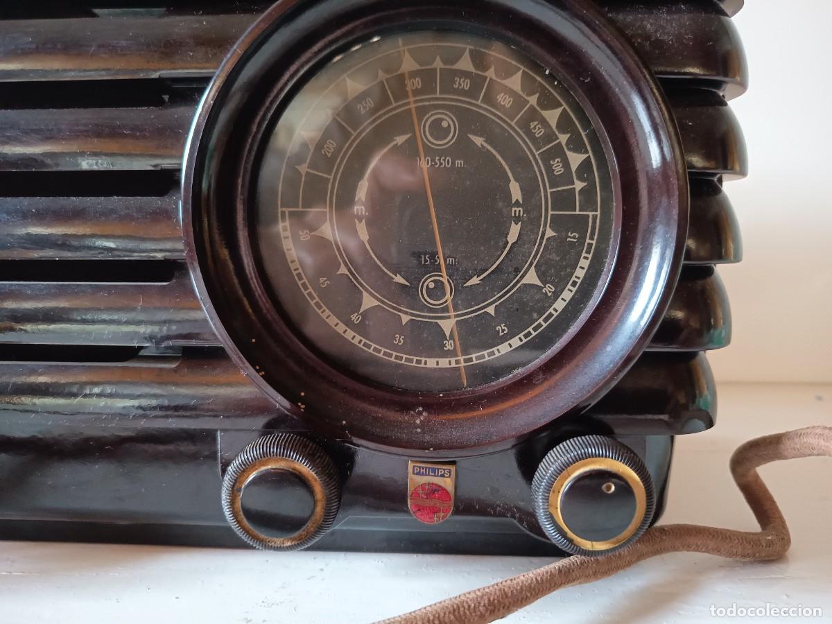 Radios de v&aacute;lvulas: Radio Philips baquelita - Foto 5