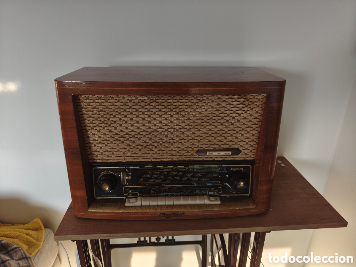 Radios de v&aacute;lvulas: Radio RESONAR 9549 SUIZA. Funcionando - Foto 2