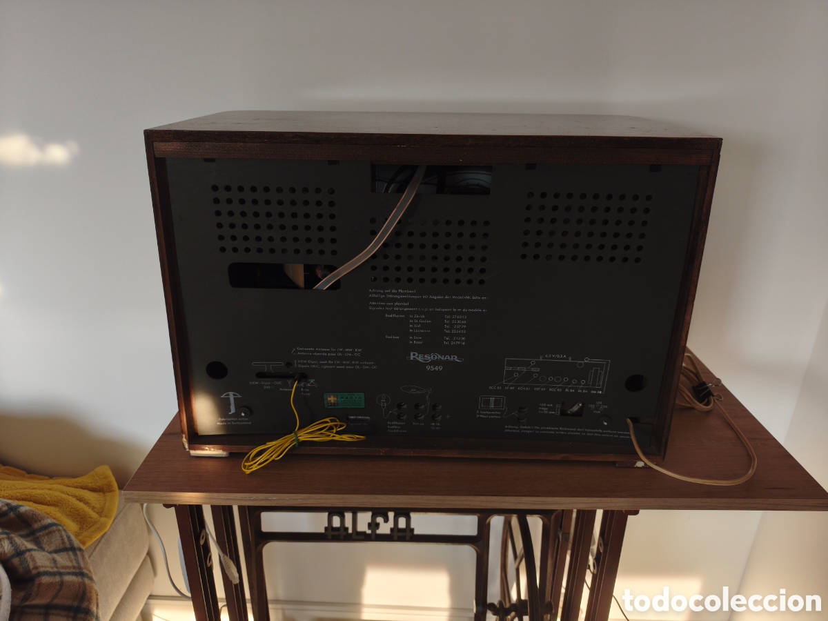 Radios de v&aacute;lvulas: Radio RESONAR 9549 SUIZA. Funcionando - Foto 6