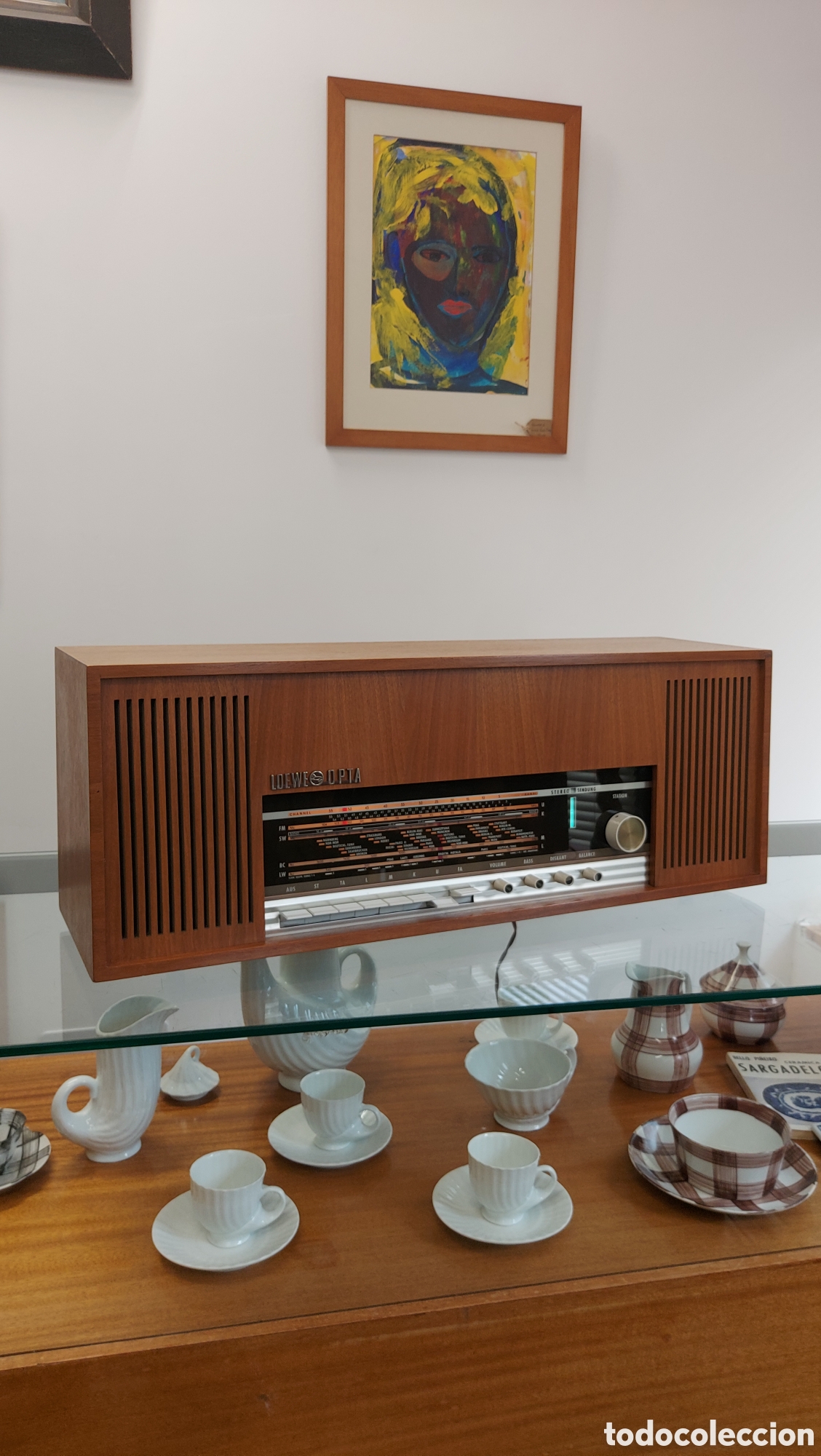Radios de v&aacute;lvulas: Radio Loewe opta planet stereo a&ntilde;o 1965
