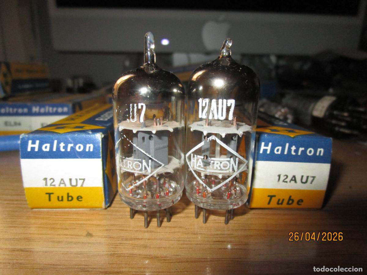 Radios de v&aacute;lvulas: PAREJA DE VALVULAS 12AU7=ECC82 HALTRON NUEVAS