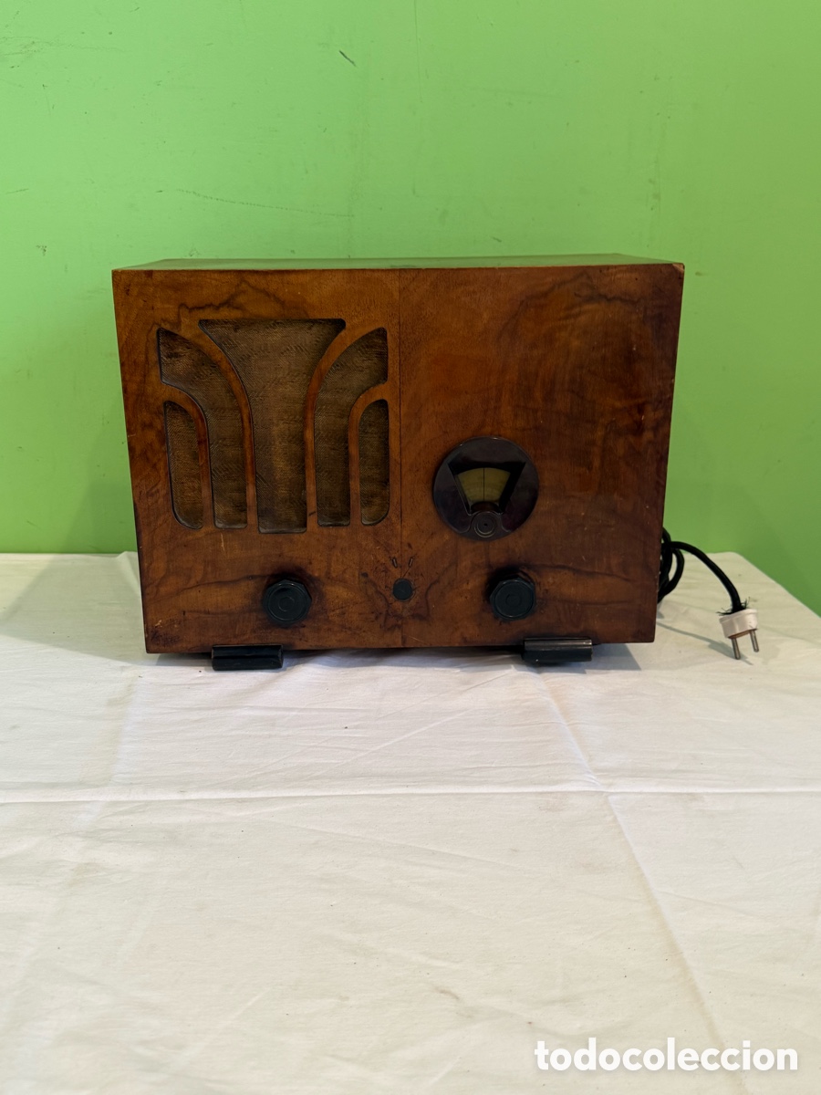 Radios de v&aacute;lvulas: Radio antigua Philips B520A18 v&aacute;lvulas Art D&eacute;co a&ntilde;os 30 madera original