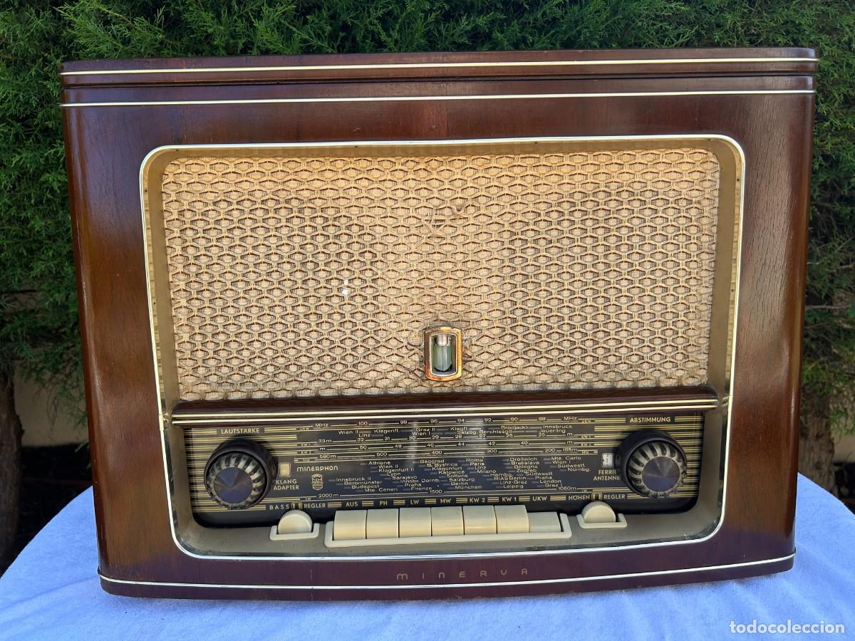 Radios de v&aacute;lvulas: RADIO ANTIGUA MINERVA MINERPHON CONCORD 567 W / FUNCIONANDO