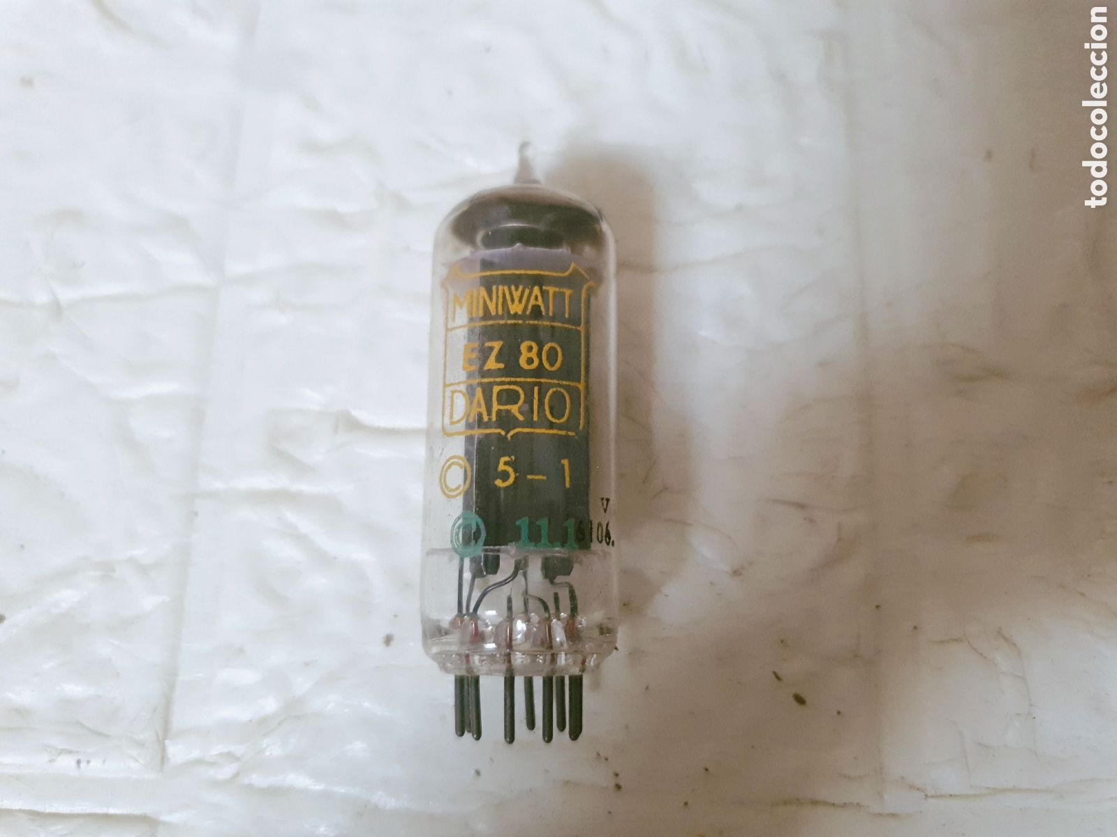 Radios de v&aacute;lvulas: V&Aacute;LVULA EZ80 MINIWATT DARIO TUBO VACIO RADIO ANTIGUA V&Aacute;LVULAS LAMPARAS TV VALVE TUBE VINTAGE &Eacute;POCA
