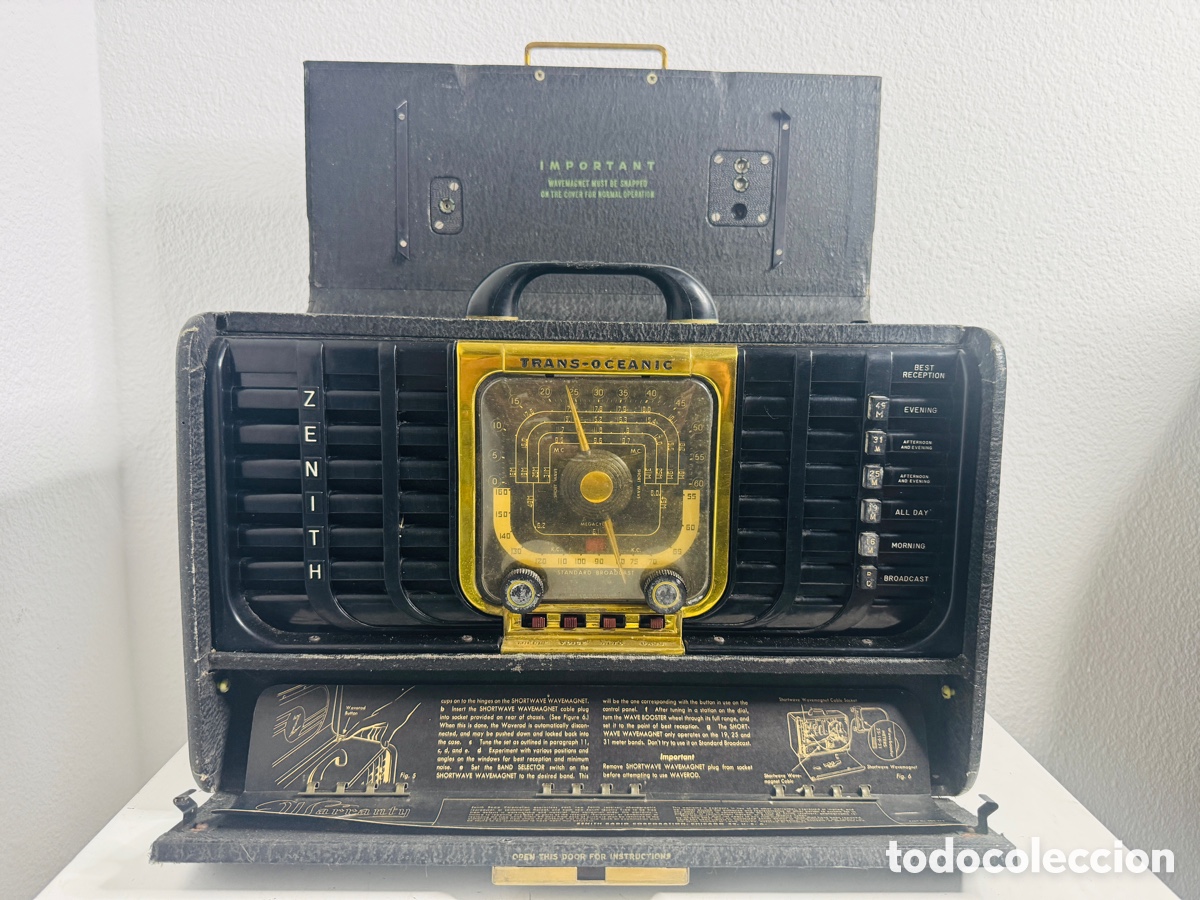 Radios de v&aacute;lvulas: Zenith Trans-Oceanic, modelo 8G005 Radio V&aacute;lvulas Para Restaurar