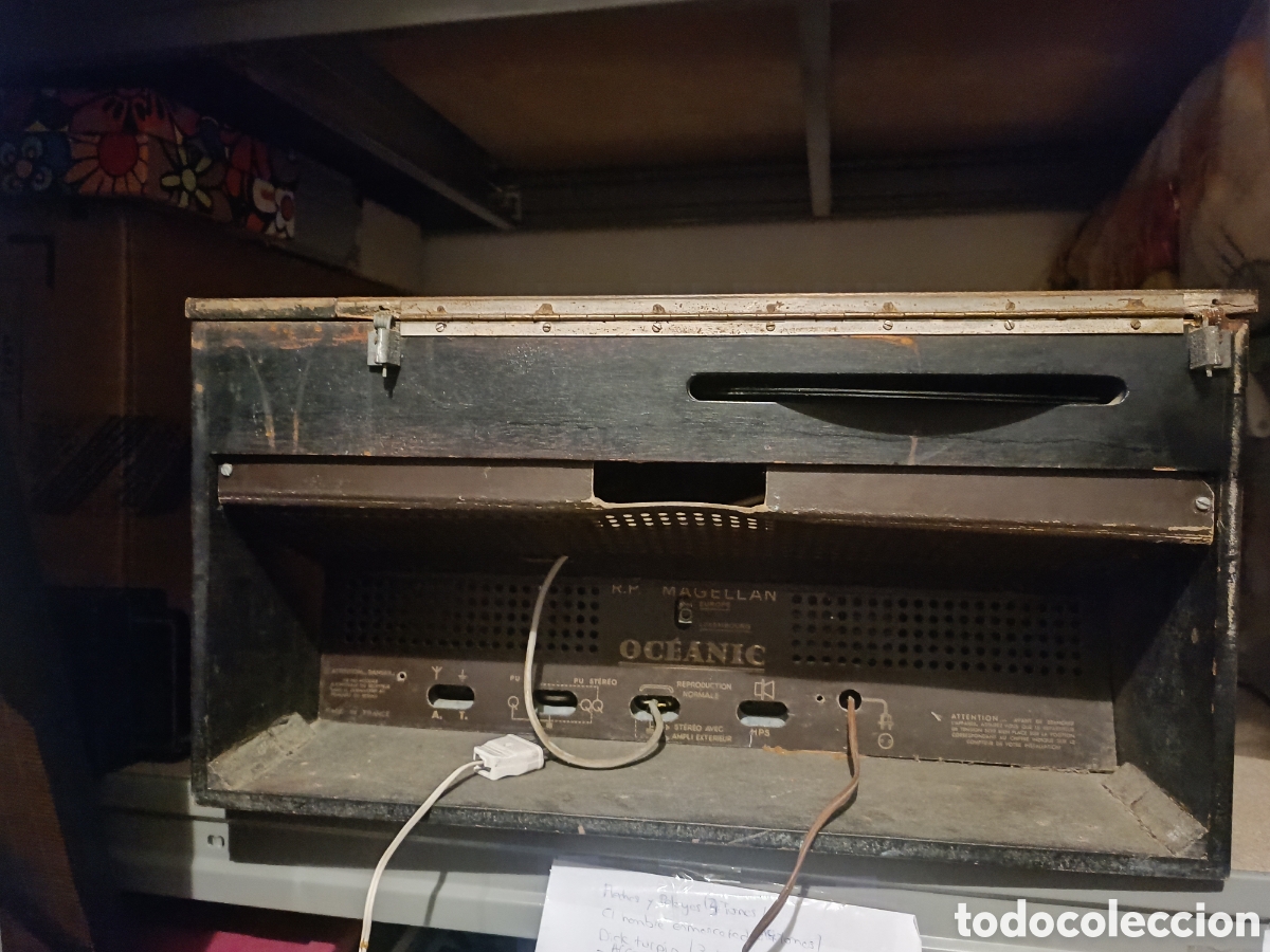 Radios de v&aacute;lvulas: Radio tocadisco Oceanic Magellan Vintage - Foto 5