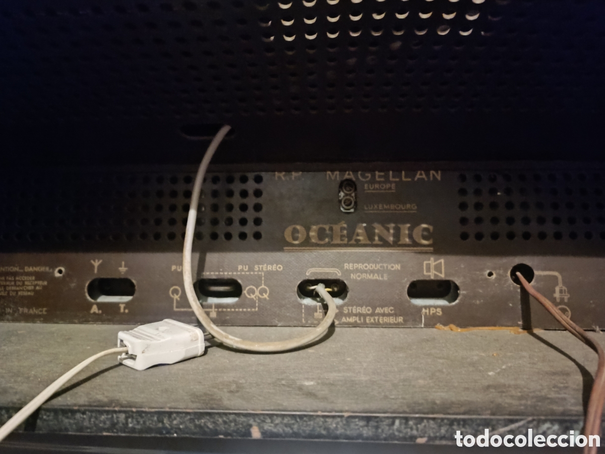 Radios de v&aacute;lvulas: Radio tocadisco Oceanic Magellan Vintage - Foto 6