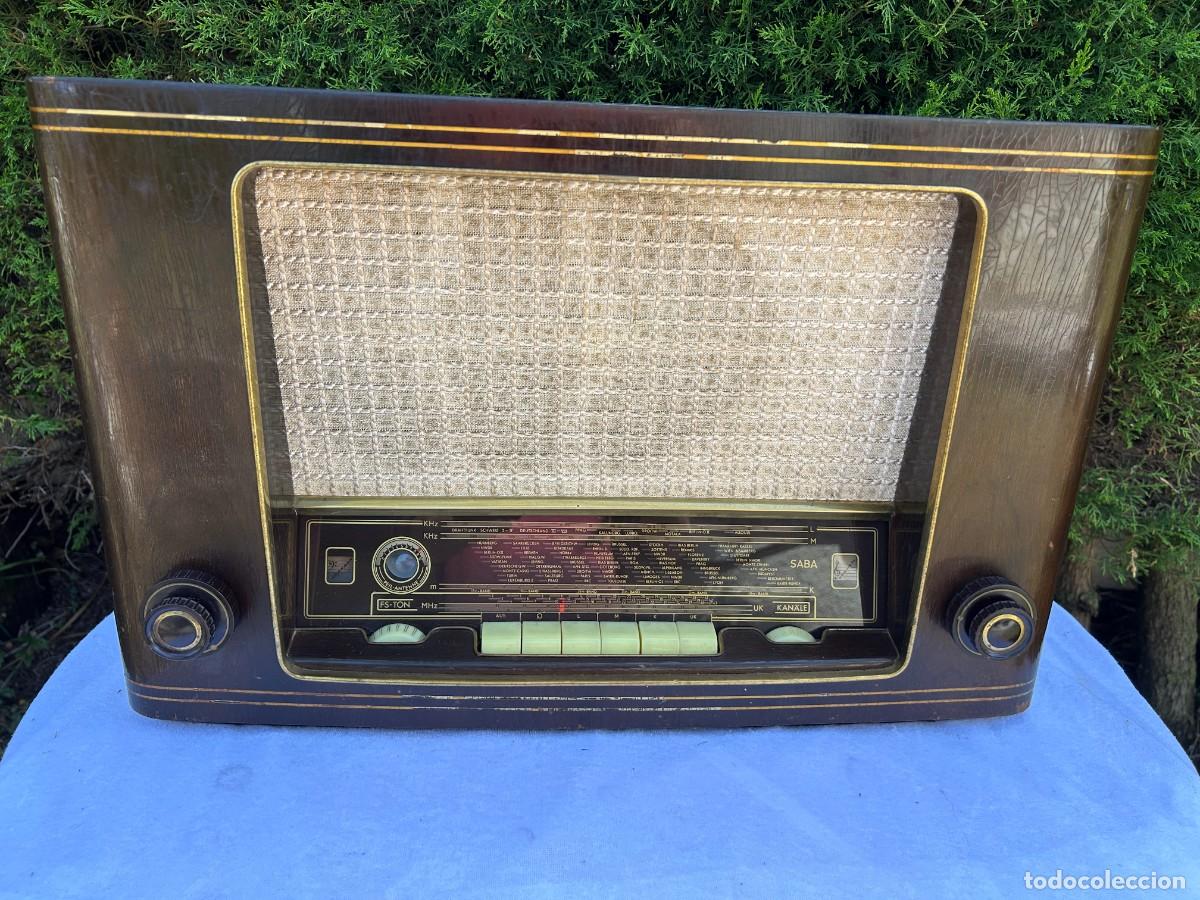 Radios de v&aacute;lvulas: RADIO ANTIGUA SABA MEERSBURG W4 / FUNCIONANDO / VER DESCRIPCION