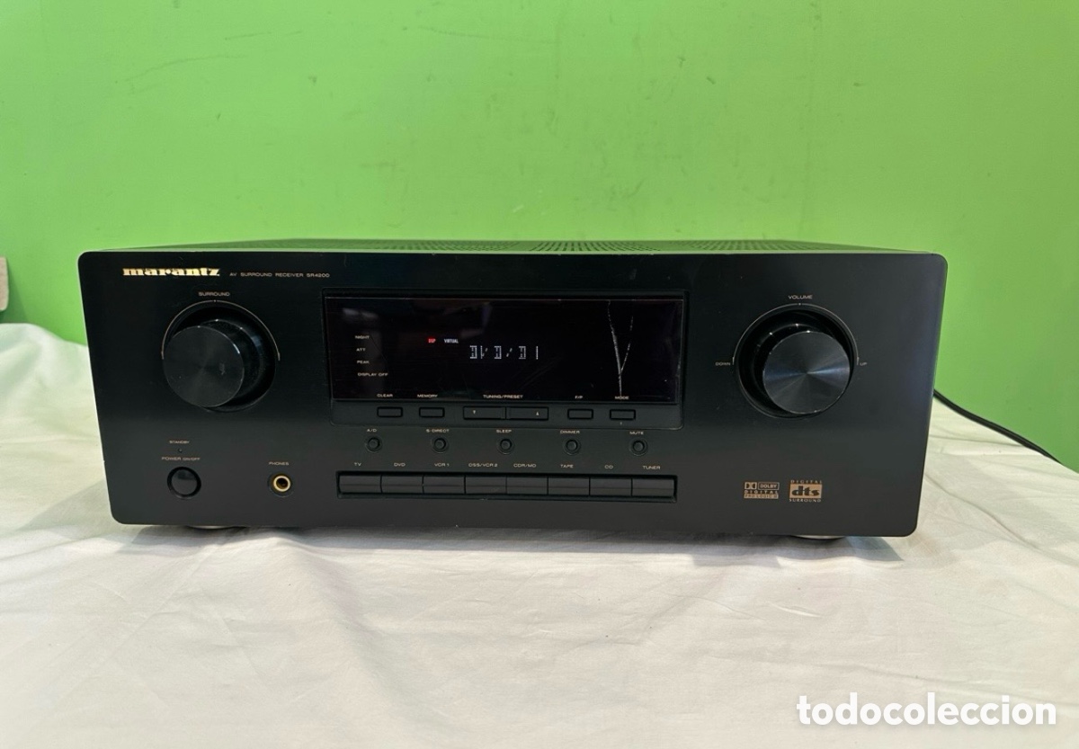 Radios &agrave; lampes: Amplificador Marantz SR4200 AV Surround alta fidelidad Dolby Digital DTS funciona
