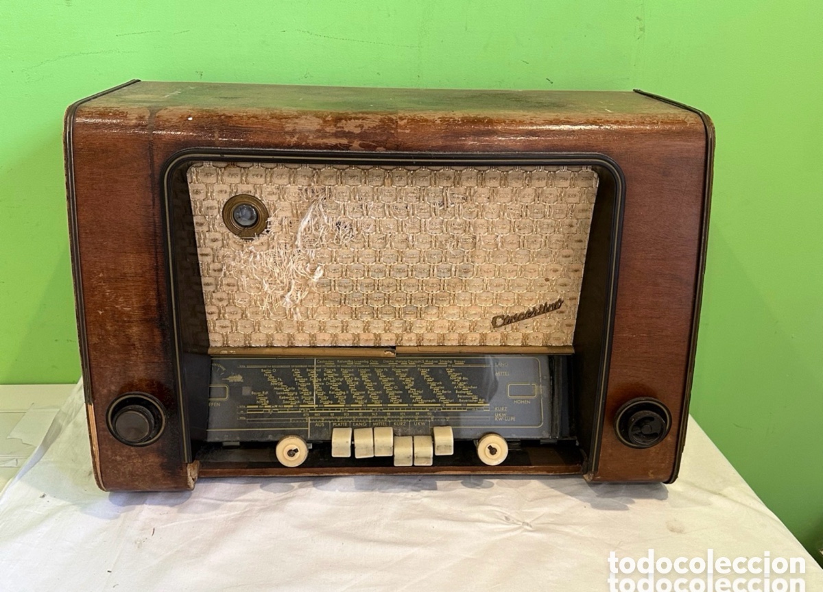 Radios &agrave; lampes: Radio Telefunken Concertino 53 original alemana 1953 madera vintage