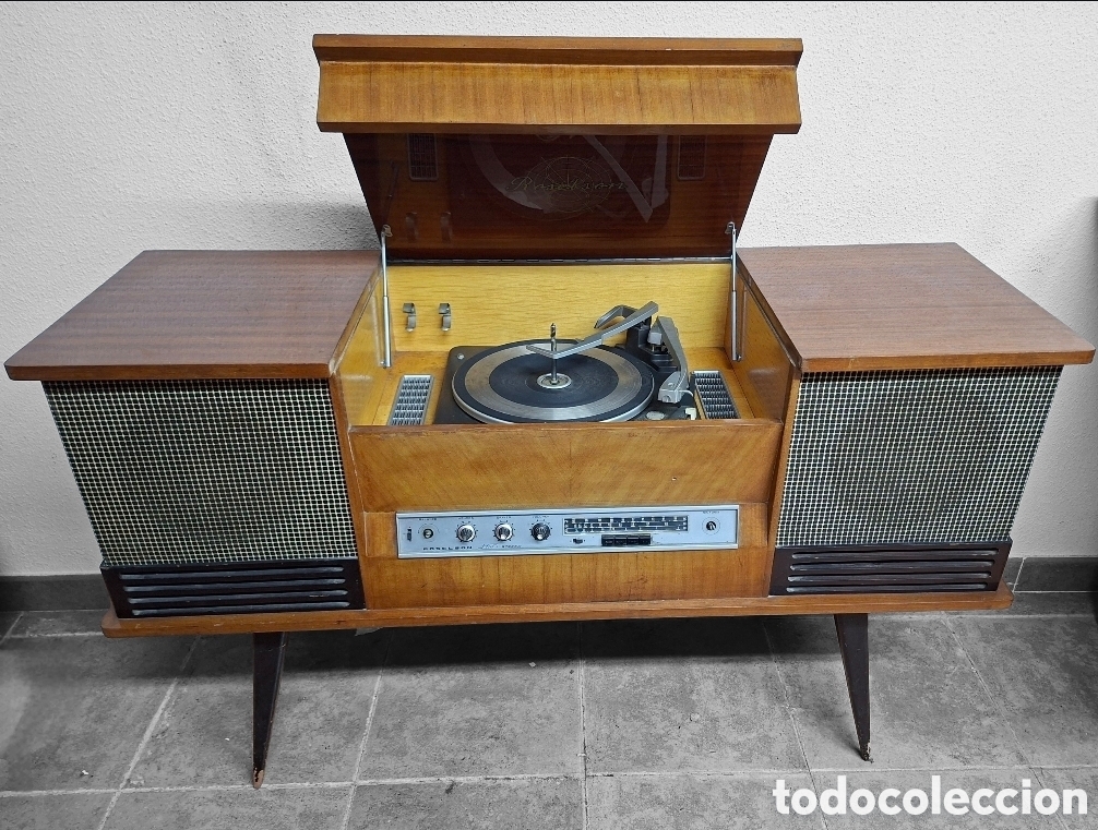 Radios de v&aacute;lvulas: MUEBLE RADIO-TOCADISCOS ROSELSON VINTAGE A&Ntilde;OS 60 - S&Oacute;LO RECOGIDA