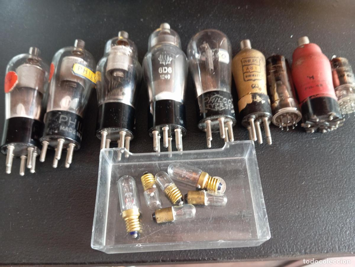 Radios de v&aacute;lvulas: Lote V&aacute;lvulas Radio + Bombillas