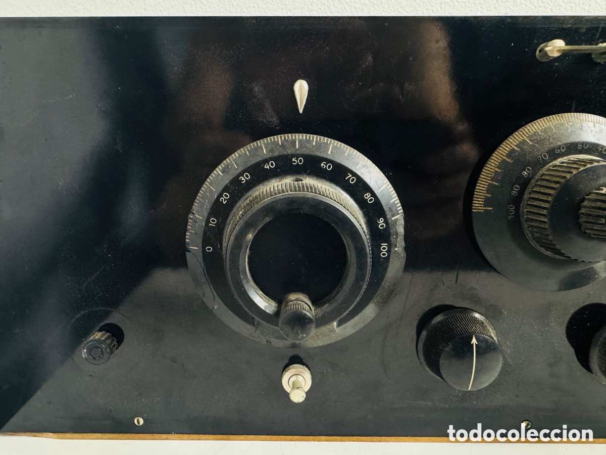 Radios de v&aacute;lvulas: Radio antigua de v&aacute;lvulas estilo cofre, 1920 para restaurar - Foto 2