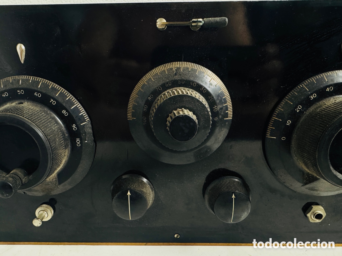Radios de v&aacute;lvulas: Radio antigua de v&aacute;lvulas estilo cofre, 1920 para restaurar - Foto 3