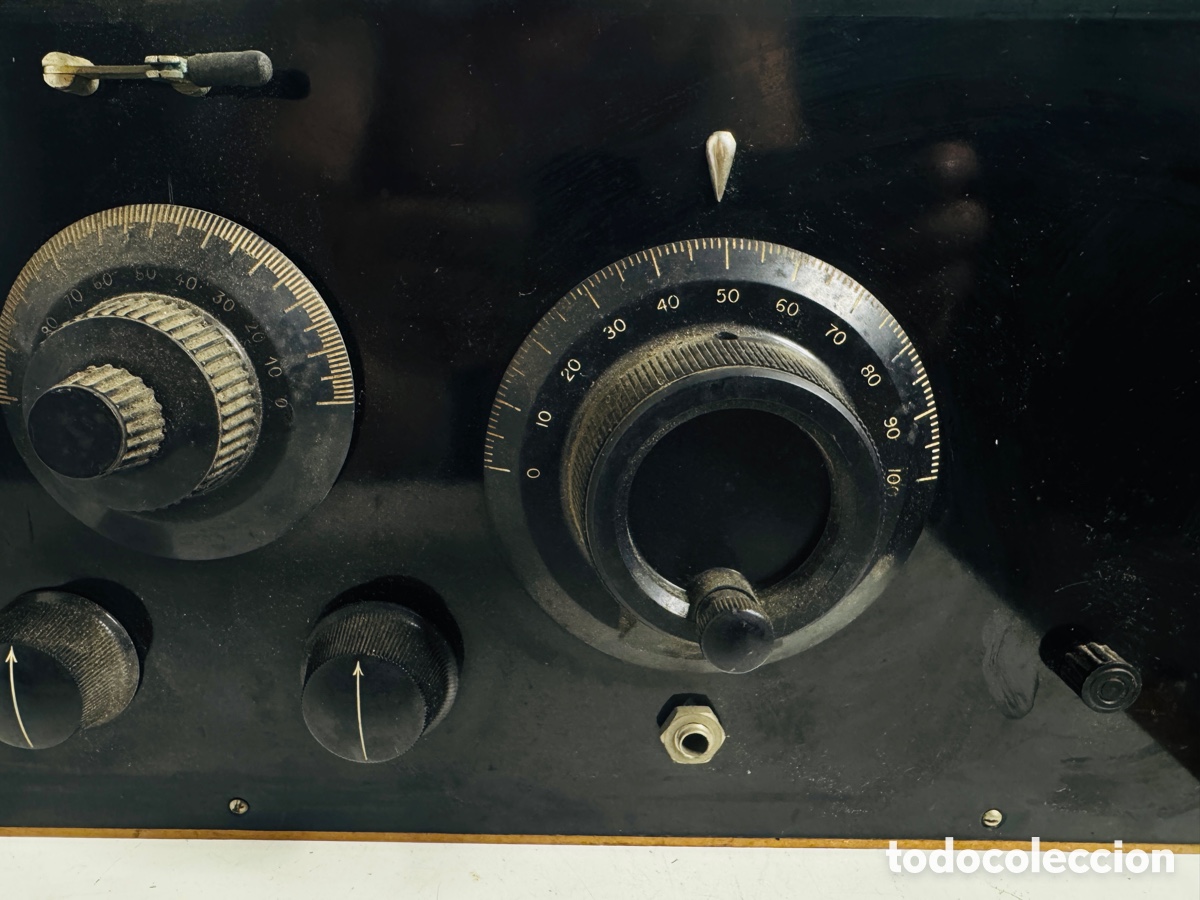 Radios de v&aacute;lvulas: Radio antigua de v&aacute;lvulas estilo cofre, 1920 para restaurar - Foto 4