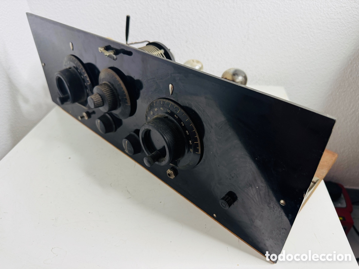 Radios de v&aacute;lvulas: Radio antigua de v&aacute;lvulas estilo cofre, 1920 para restaurar - Foto 9