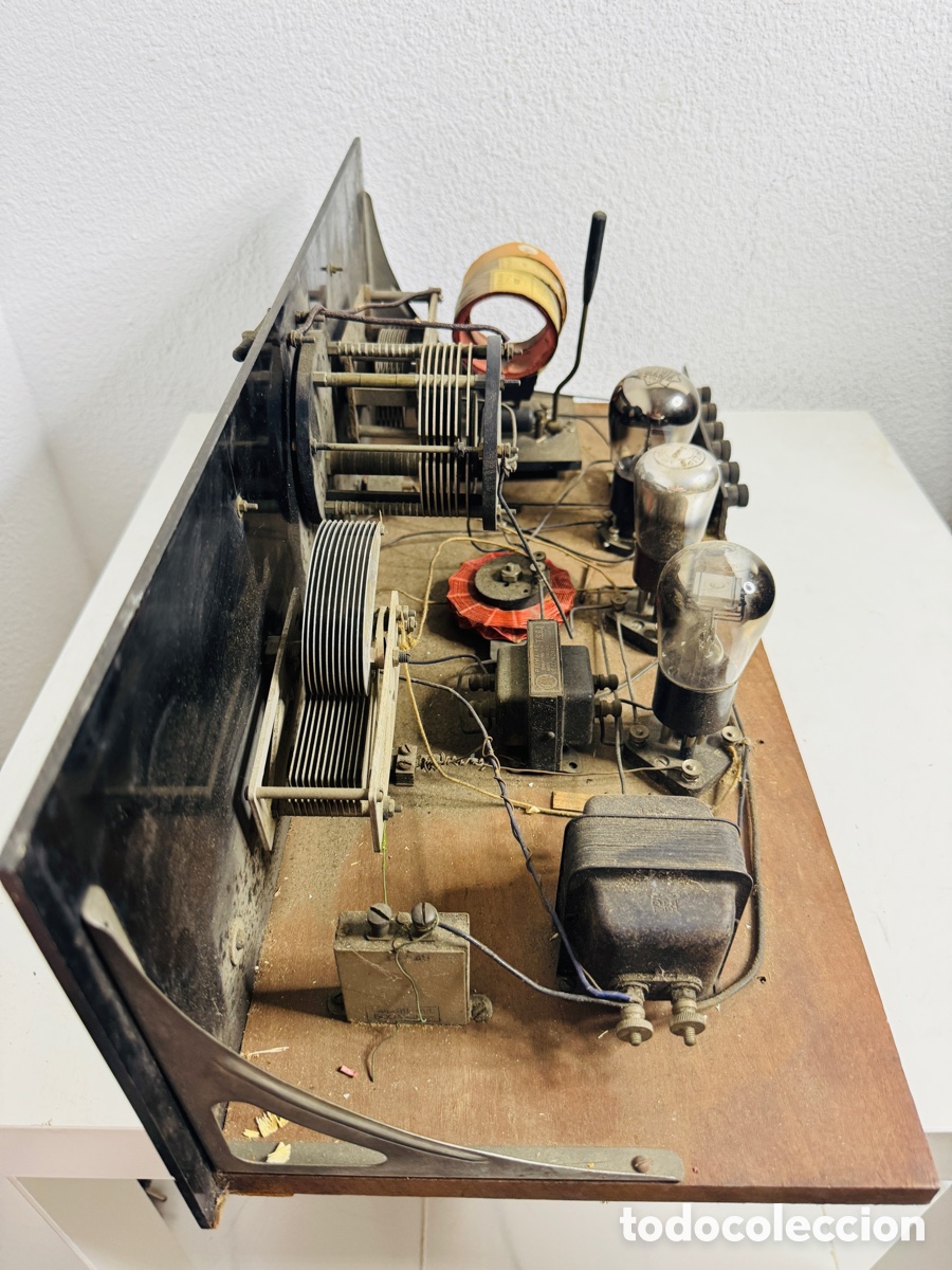 Radios de v&aacute;lvulas: Radio antigua de v&aacute;lvulas estilo cofre, 1920 para restaurar - Foto 10