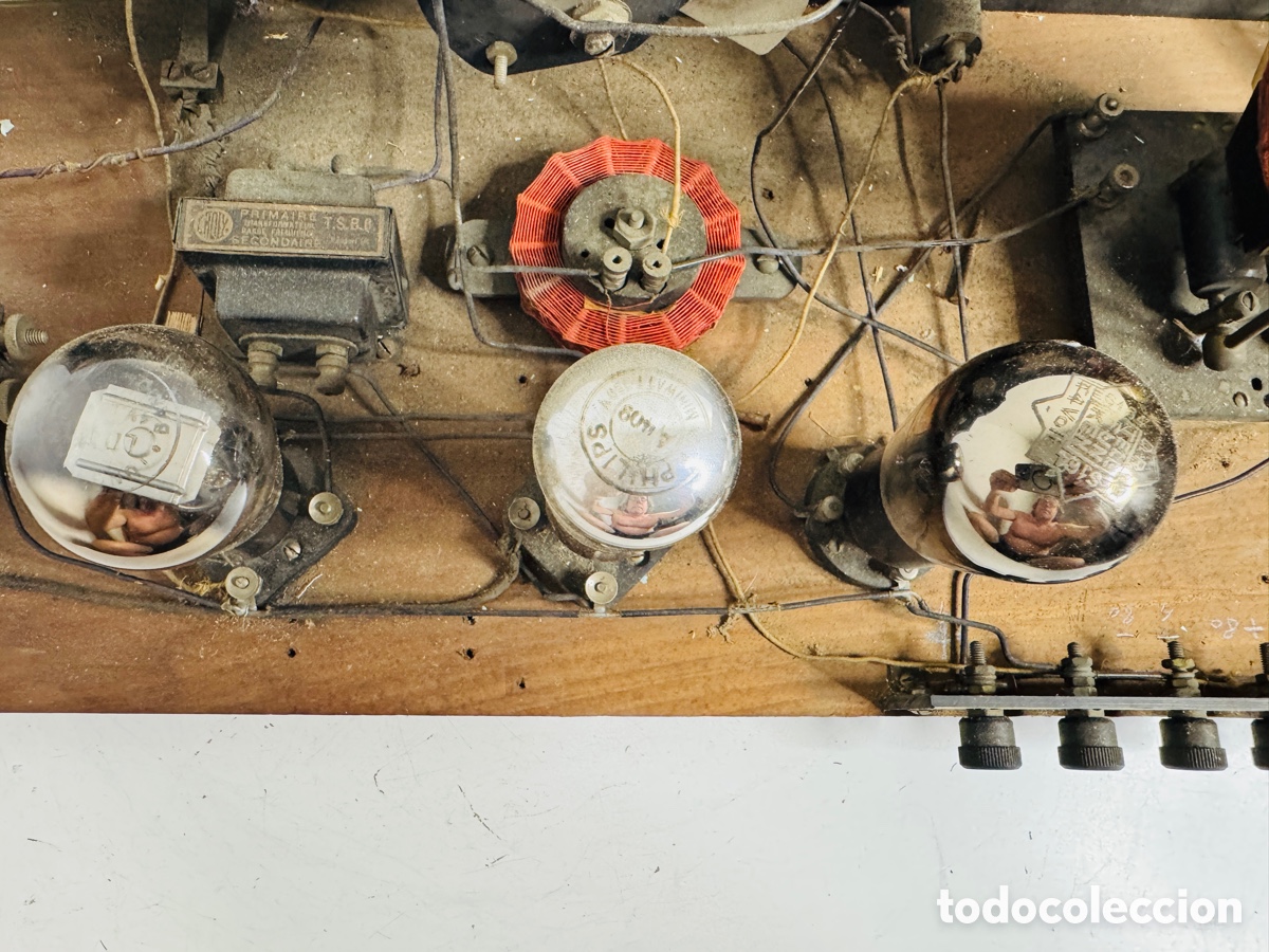 Radios de v&aacute;lvulas: Radio antigua de v&aacute;lvulas estilo cofre, 1920 para restaurar - Foto 14