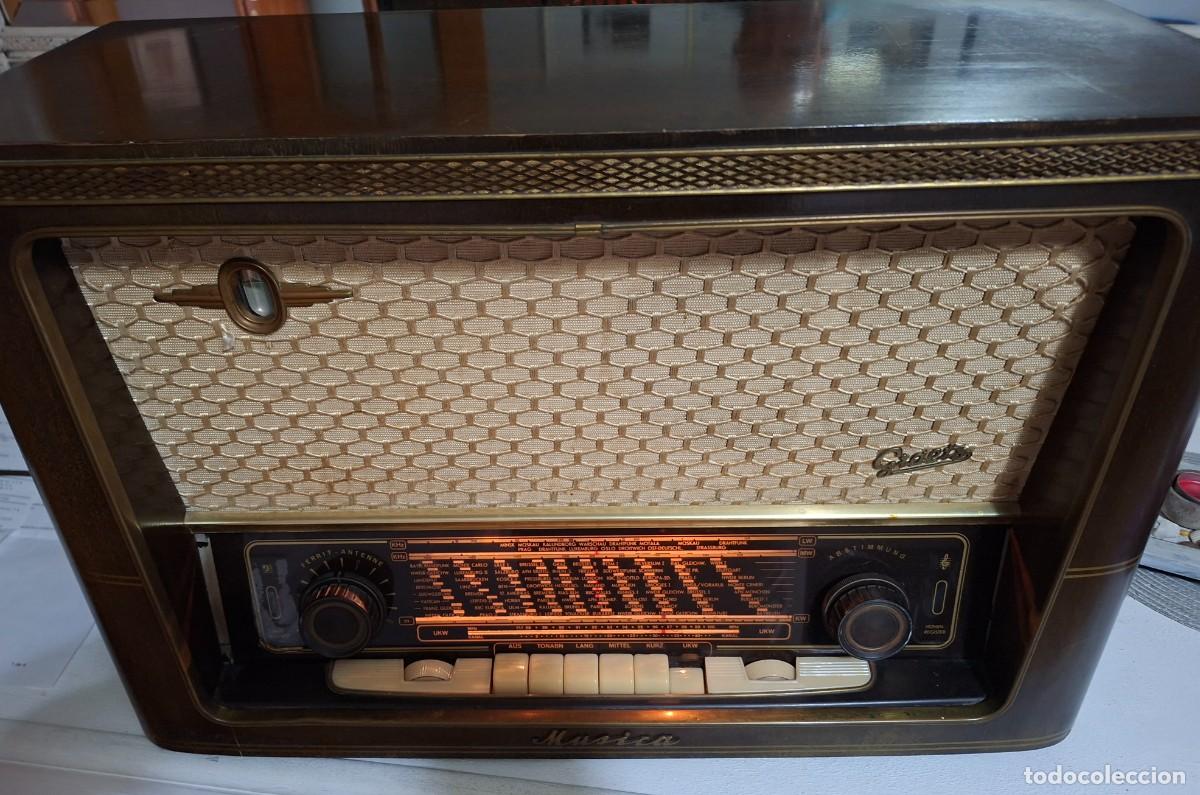 Radios de v&aacute;lvulas: RADIO ANTIGUA DE VALVULAS GRAETZ MUSICA R4/217 FUNCIONANDO, A&Ntilde;OS 50