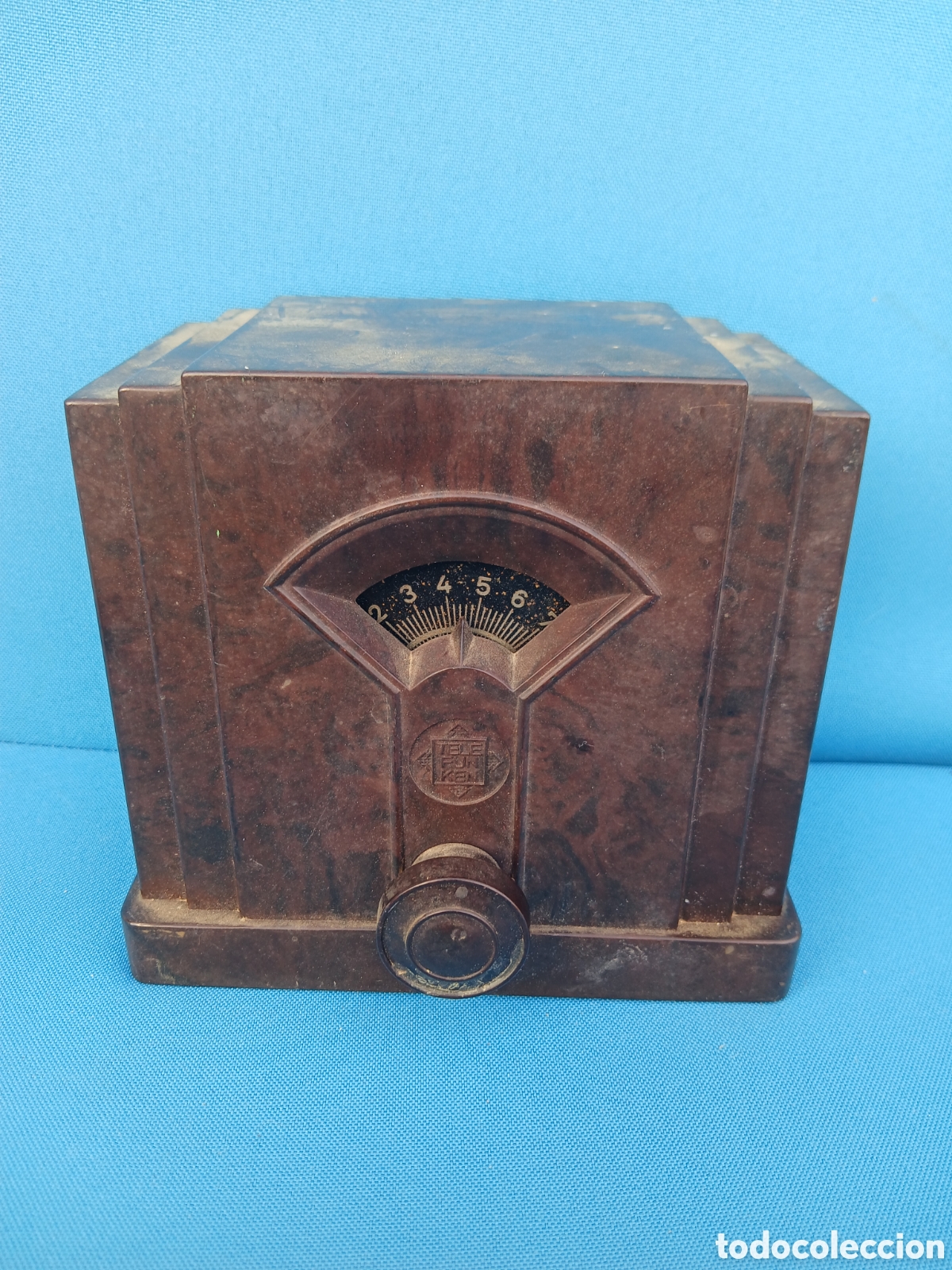 Radios de v&aacute;lvulas: RADIO DE BAQUELITA ARD DECO TELEFUNKEN A&Ntilde;OS 30.