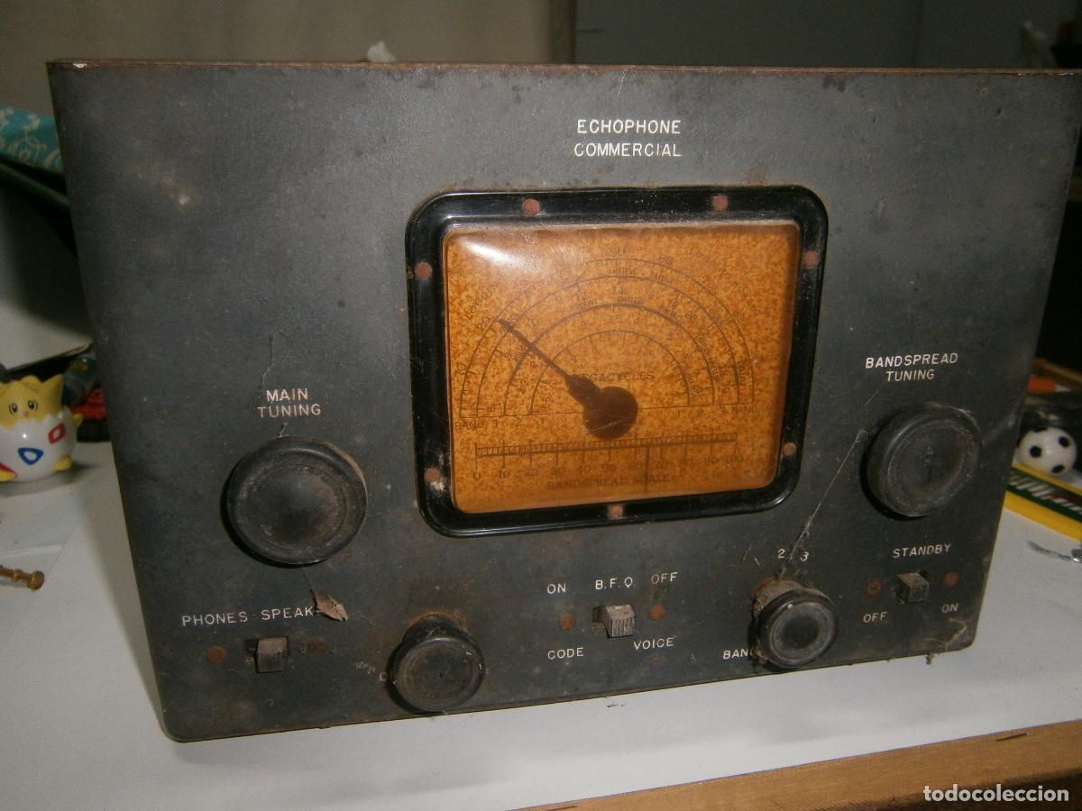 Radios de v&aacute;lvulas: ANTIGUA RADIO ECHOPHONE COMERCIAL EC1 METALICA DE LAMPARAS O VALVULAS