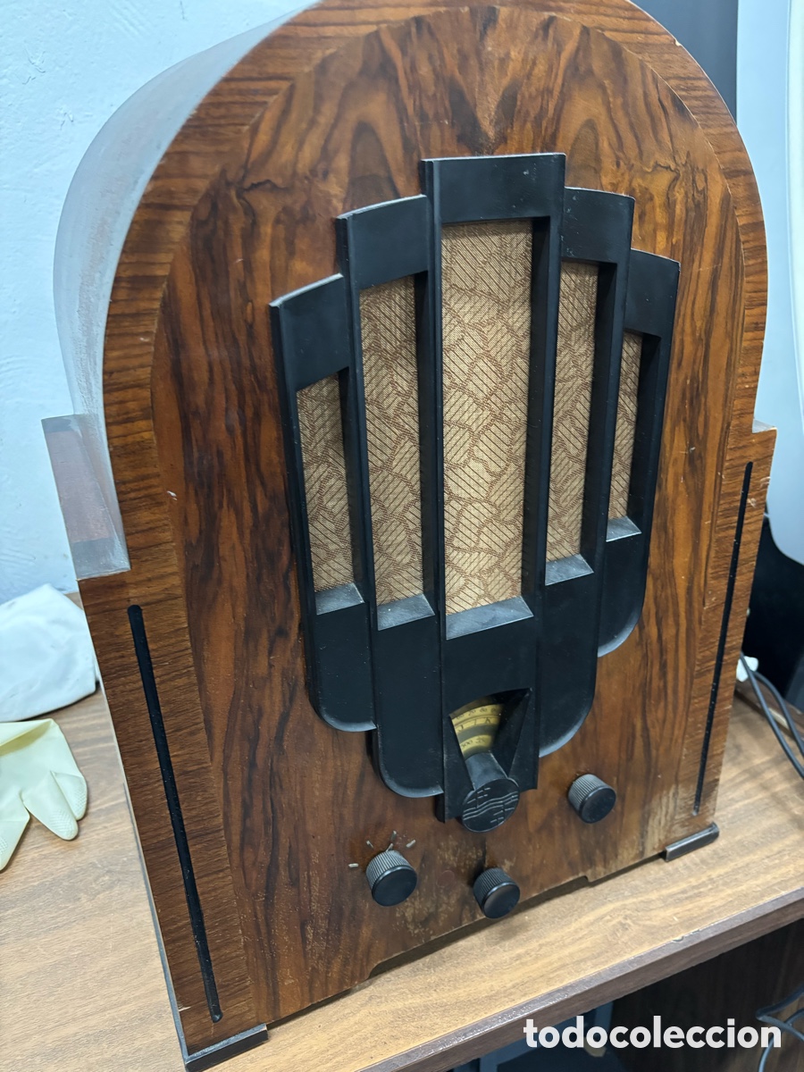 Radios de v&aacute;lvulas: Radio Antigua de v&aacute;lvulas PHILIPS 636 - Foto 2