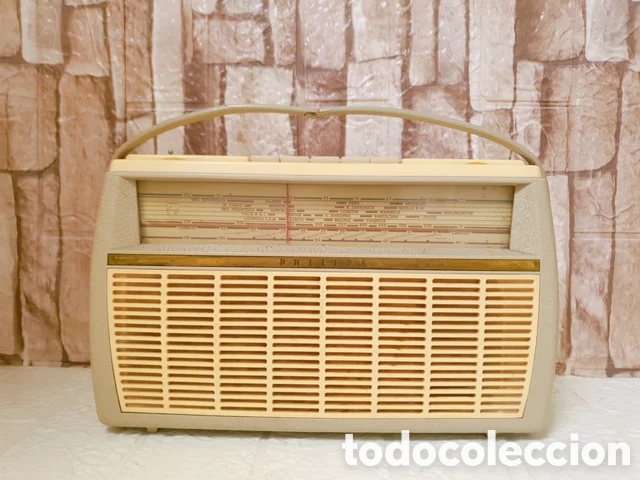 Valve radios: RADIO PHILIPS L4E13T L4E 13T TRANSISTOR RADIO ANTIGUA VINTAGE &Eacute;POCA BAQUELITA V&Aacute;LVULAS LAMPARA
