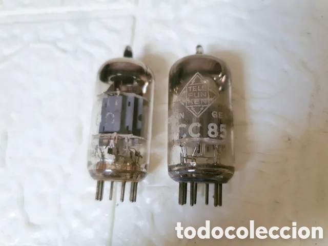 Radios de v&aacute;lvulas: Lote V&aacute;lvulas Radio Telefunken ECC85 y MINIWATT PCF80 TUBO VACIO RADIO ANTIGUA V&Aacute;LVULAS LAMPARAS TV