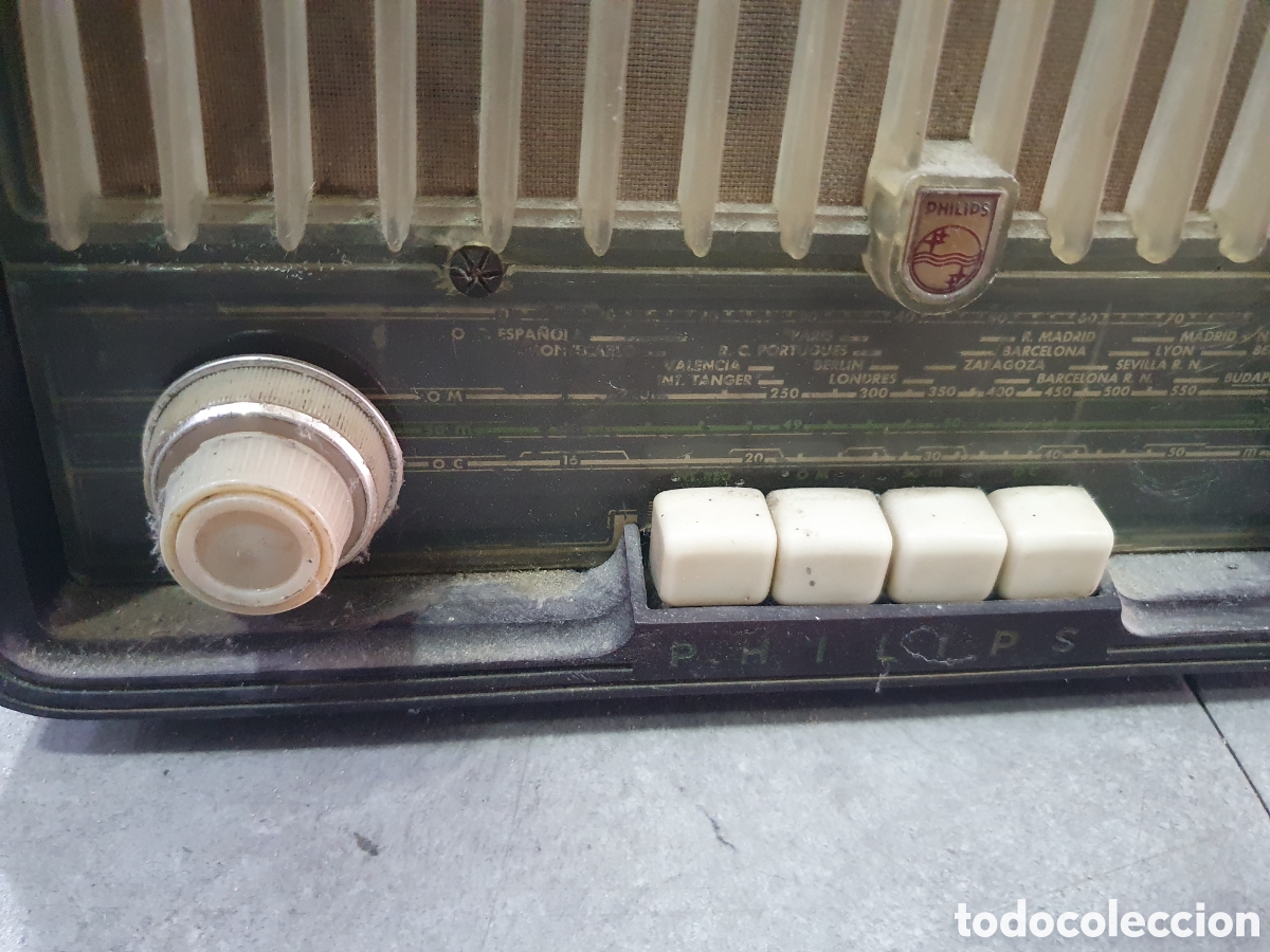 Radios de v&aacute;lvulas: Radio de v&aacute;lvulas Philips de baquelita - Foto 2
